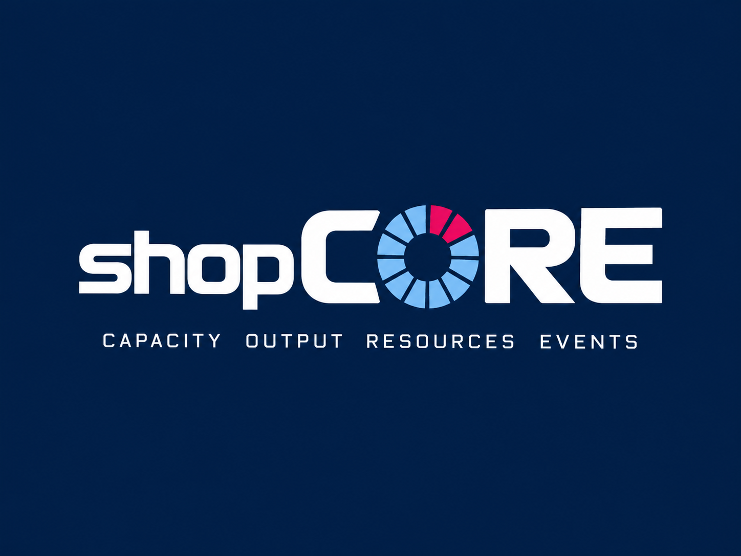 shopCORE – Capacity Output Resources Events